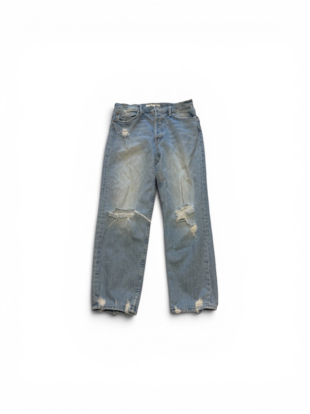 MOTHER The Tomcat Jeans The Confession Distressed Straight Leg Sz 30 (US 8) - Picture 2 of 9